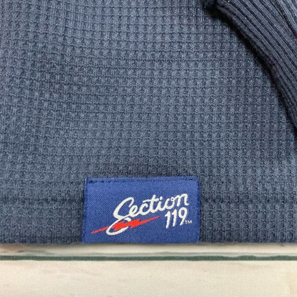 Grateful Dead Section 119 Shirt Mens XXLarge Blue Henley Casual Long Sleeve. - Picture 5 of 15